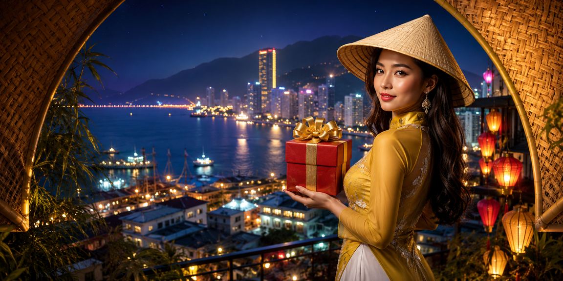 Người chơi High Roller tại Nha Trang tham gia cá cược casino với nón lá
